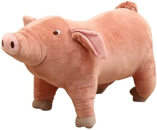 Peluche de cerdo rosa de 15.7 pulgadas, almohada de peluche para niños