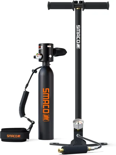Miniatura 11 de SMACO Mini Scuba Tank 0.5L Handheld Diving Tank with DOT Marked Reusable Lung Air Tank Diving Cylinder for Underwater Exploration Emergency Rescue