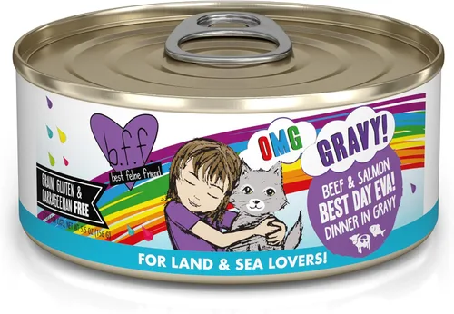 Miniatura 37 de Weruva B.F.F. OMG - Best Feline Friend Oh My Gravy!, Chicken Cloud 9 con pollo en salsa, lata de 2.8 onzas (paquete de 12)