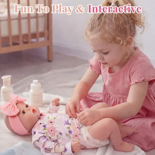 Miniatura 6 de BABESIDE Dara - Muñecas de bebé recién nacidas realistas de 20 pulgadas, hechas a mano, con ropa y accesorios de juguete, regalo para niños a partir