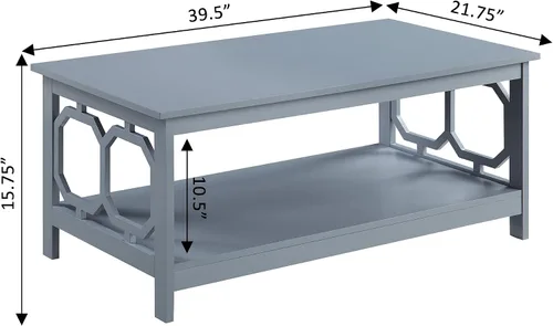 Miniatura 7 de Convenience Concepts Mesa de centro Omega, gris
