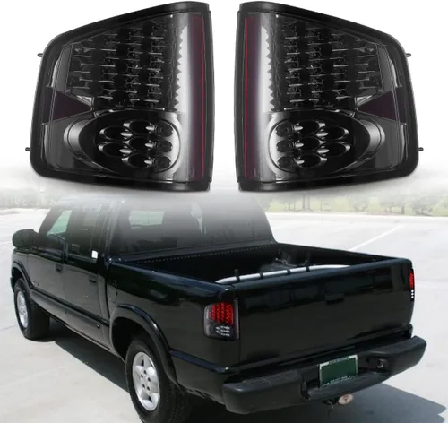 Nixon Offroad Luces traseras para Chevrolet Chevy S10 1994-2004 / GMC Snoma 1994-2004 / Isuzu Hombre 1996-2000 Lámparas traseras LED de repuesto