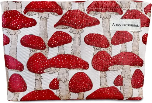 Miniatura 39 de STARDW Bolsa de maquillaje estética floral para mujeres y niñas, bolsa de aseo de viaje con cremallera de gran capacidad, bolsa organizadora