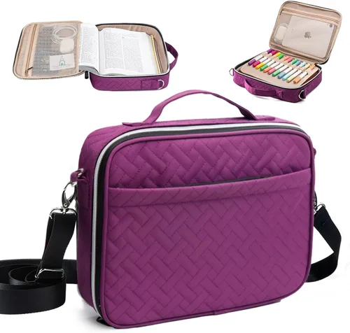 Miniatura 18 de Elegante funda para la Biblia de IMAGINING para mujer, funda para Biblia con asas y bolsas, gran regalo y protector de libros