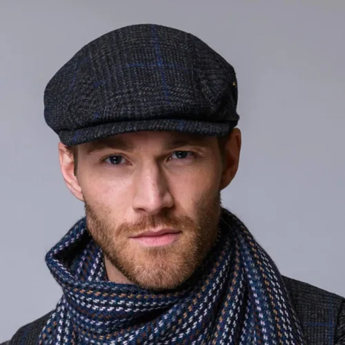 Miniatura 7 de Mucros Weavers Gorra plana irlandesa para hombre, fabricada en Irlanda, 100% tweed irlandés, verde