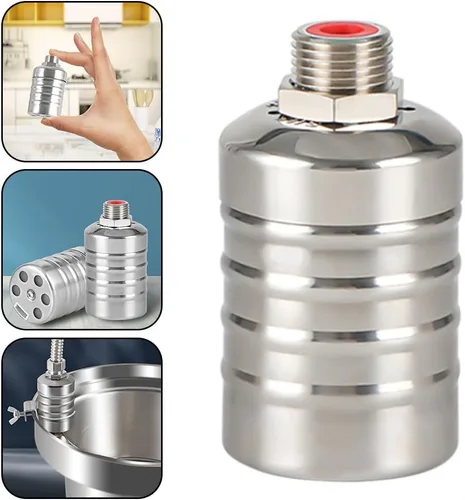 Miniatura 6 de Stainless Steel Automatic Water Level Controller with Float Valve for Tank, 304 SS Construction, Reliable Inflow Regulation for Garden, Kitchen