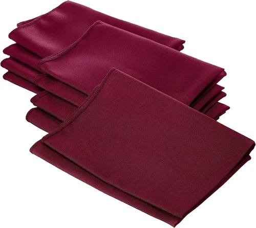 Miniatura 111 de LA Linen Paquete de 10 servilletas de popelina de poli, servilletas de tela suave, servilletas lavables y reutilizables, servilletas de mesa