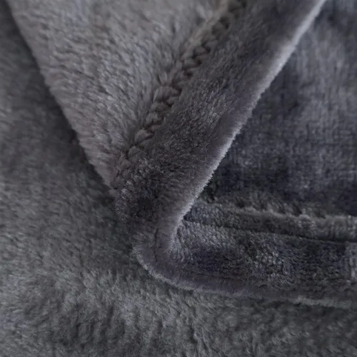 Miniatura 4 de SOCHOW Manta de franela de forro polar, para todas las estaciones, ligera, súper suave y acogedora para cama o sofá, gris, 50 x 60 pulgadas