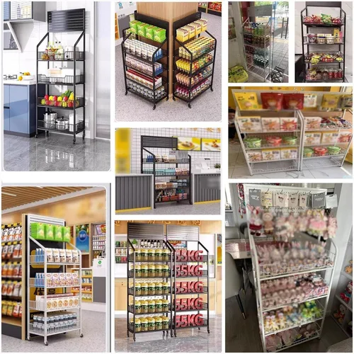 Miniatura 7 de Shelves Commercial Supermarket Shelf ,Retail Snack Rack Display Stand, Convenience Store/Pharmacy Floorstanding Display Stand For Snack Beverage