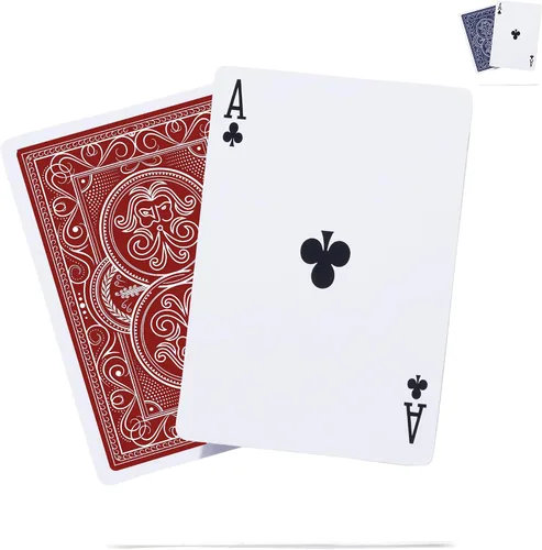 Miniatura 9 de Baraja pesada de cartas ideal para exteriores Naipes impermeables resistentes al viento Cartas de póquer protegidas de plástico grueso