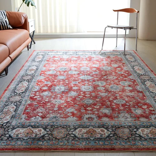 Miniatura 42 de Rugcomf Alfombra de pasillo de 2 x 6 pies, lavable, bohemio, suave, antideslizante, no desprende pelusa, lana sintética, estilo vintage para cocina