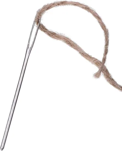 Miniatura 6 de 9 agujas de coser a mano de ojo grande, agujas de tejer de hilo de acero, agujas de coser, agujas de zurrir con tubo de almacenamiento transparente
