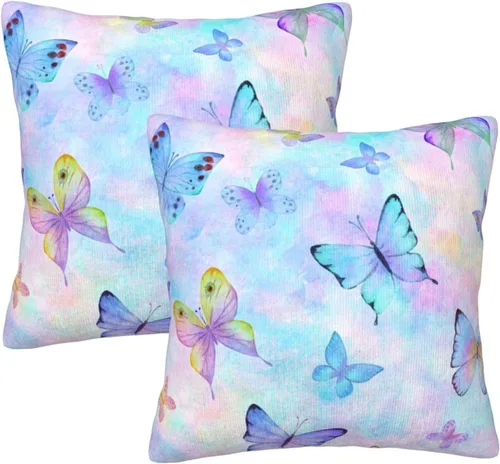 Miniatura 22 de Juego de 2 fundas de almohada de estilo étnico vintage, estampado geométrico azteca, étnico, tribal, para dormitorio, sala de estar, sofá