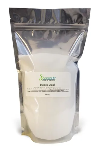 Miniatura 2 de Soapeauty Ácido esteárico Triple prensado Derivado de palma Grado cosmético puro Vegano, sin gluten para hacer jabón y loción, ingrediente