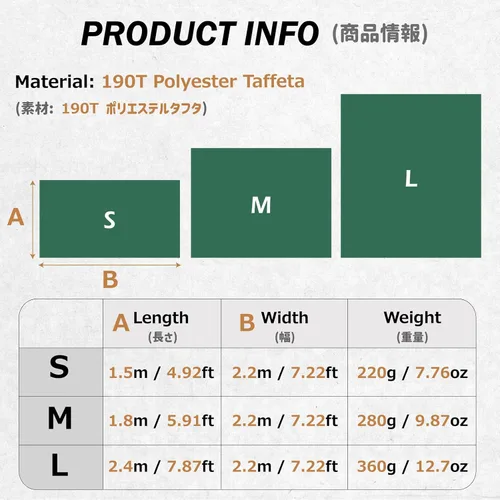 Miniatura 2 de Azarxis Pocket Blanket Waterproof Beach Picnic Festival Mat Sandproof Ultralight Compact Portable Travel Tent Tarp Footprint Shelter Sunshade Ground