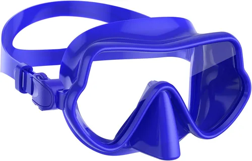 Miniatura 17 de W WSTOO Máscara de esnórquel antivaho antifugas, máscara de buceo panorámica, máscara de natación inastillable de vidrio templado, gafas de natación