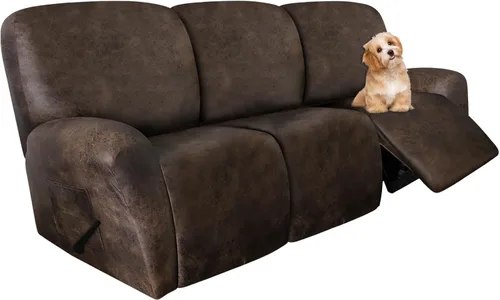 Miniatura 26 de molasofa Fundas de cuero para sillas reclinables, fundas para sillas reclinables grandes para silla reclinable, 4 piezas, fundas lavables que se