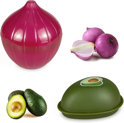 Miniatura 9 de Contenedores de almacenamiento de verduras y frutas para refrigerador, almacenamiento de tomate y cebolla, recipientes de almacenamiento