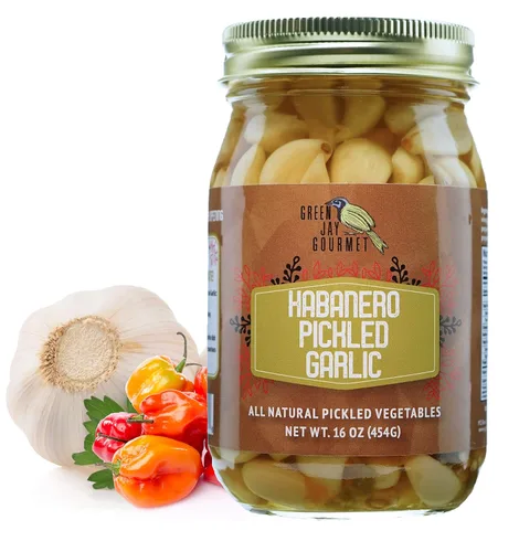 Miniatura 6 de Green Jay Gourmet Dientes de ajo en escabeche en un frasco – Ajo asiático en escabeche – Bulbos de ajo fresco para cocinar – Ingredientes naturales