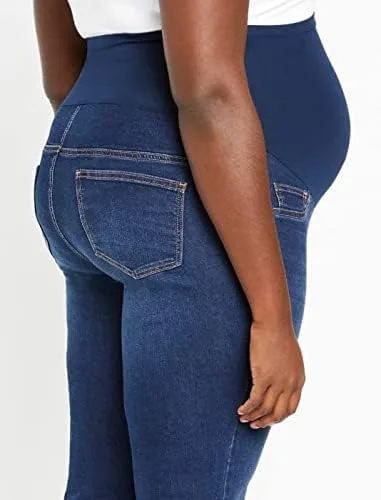 Miniatura 5 de Motherhood Maternity Womens Indigo Blue Secret Fit Belly Basic Boot Cut Jean