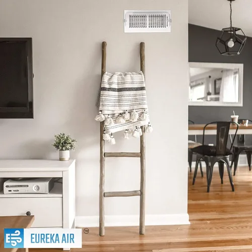 Miniatura 7 de Eureka Air Deflector de ventilación – Redirige el flujo de aire – Se adapta a registros de ventilación de 10 a 14 pulgadas de ancho para pisos