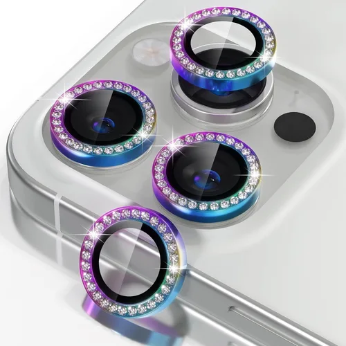 Miniatura 10 de Misea Compatible con iPhone 17 Pro/iPhone 17 Pro Max Protector de Lente de Cámara Brillante, Vidrio Templado 9H Cubierta de Cámara Protector