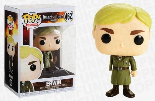 Miniatura 6 de POP Attack on Titan - Figura de vinilo Funko Pop! de Erwin Smith (un brazo) con funda protectora compatible con POP Box), multicolor, 3.75 pulgadas