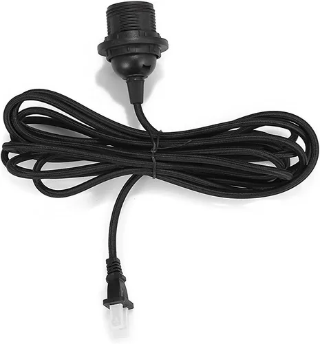 Miniatura 8 de FadimiKoo Kit de luz colgante, kit de lámpara E26/E27, kit de cable de luz colgante Edison vintage con interruptor de encendido/apagado