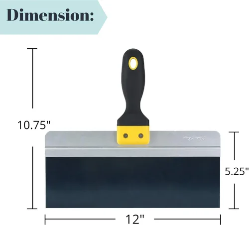 Miniatura 2 de Bates - Cuchillo de cinta, 12 pulgadas, cuchillo de cinta para paneles de yeso, pared seca
