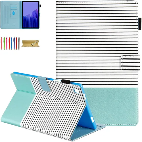 Miniatura 14 de Dteck Funda protectora de piel sintética con ranuras para tarjetas y función de soporte ajustable, para Samsung Galaxy Tab A7 de 10.4 pulgadas