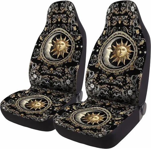Miniatura 85 de GENANY Horror Nightmare Skellington - 2 fundas de asiento delantero para automóvil, camión, SUV, regalos de Navidad, funda de asiento de cubo