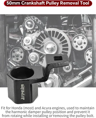 Miniatura 8 de ATPEAM Herramienta de extracción de brazo de manivela, herramienta de brazo de manivela para accionamiento de 1/2 pulgada para motores Honda y Acura