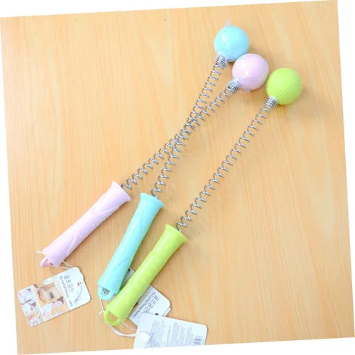 Miniatura 5 de COLLBATH 4 unids Masaje Bola Martillo Cuello Terapia Herramienta Stress Relax Varilla para Hombre Niños y Niñas Silicona Portátil Mango Telescópico