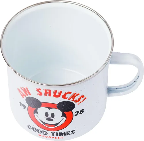 Miniatura 3 de Silver Buffalo Disney Mickey Mouse Aw Shucks Whoopee - Taza esmaltada, 21 onzas