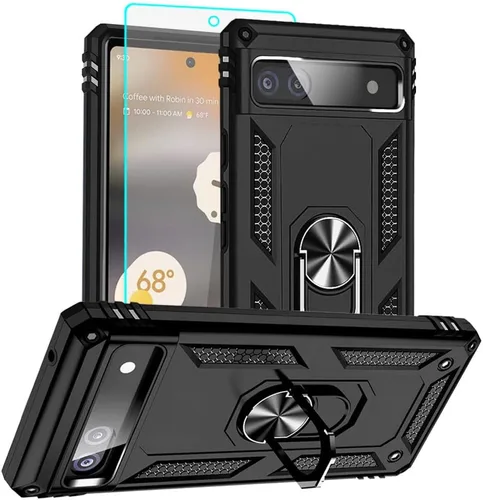 Miniatura 27 de Funda para Pixel 6a, Google Pixel 6A con protector de pantalla HD, [grado militar de 16 pies probada en caídas], anillo protector a prueba de golpes