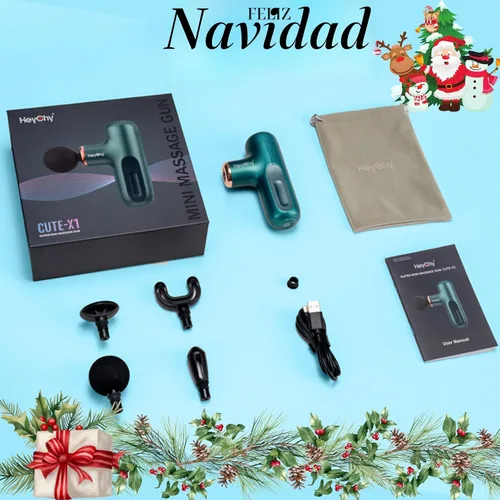 Miniatura 8 de HEYCHY Pistola de masaje Super Mini, masajeador de percusión para músculos de tejidos profundos, pistola de masaje compacta para deportes y viajes