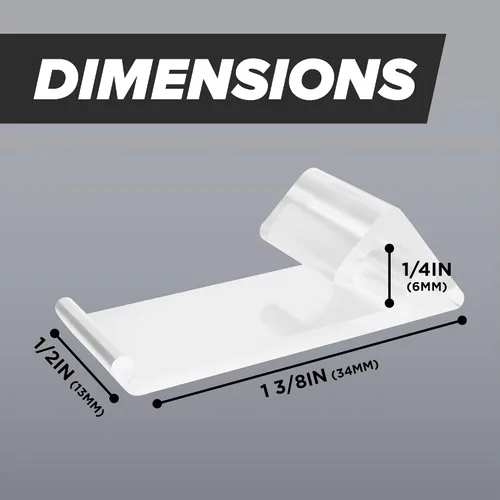 Miniatura 7 de THE CIMPLE CO Clips para cables - Gestión de cables - Clips de revestimiento horizontales de nailon - Montaje coaxial Home Snap-Ins - RG6 y RG59