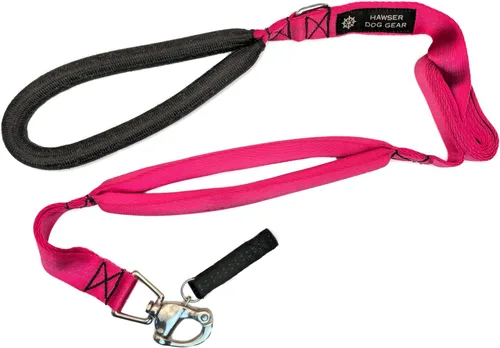 Miniatura 12 de Correa de perro resistente de 6 pies – Broche de liberación rápida, mango Dyneema, impermeable, 316 inoxidable, hecho a mano en Estados Unidos Negro