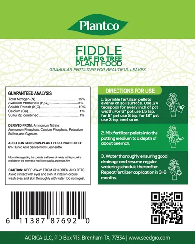 Miniatura 5 de Fiddle Leaf Fig Tree Plant Food - Fertilizer Granules Feed Continuously for 6 Months NPK 15-5-10 Slow-Release Fertilizer for Potted Fig Leaf and