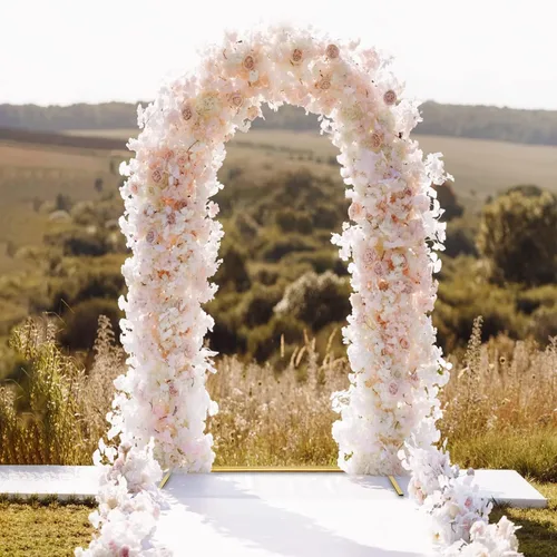 Miniatura 2 de Kit de arco de globos de metal, marco de arco de columna de globo de amor, soporte de arco de corazón de boda, suministros para bodas, novias, día