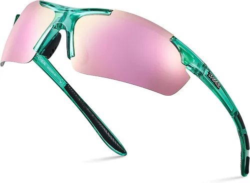 Miniatura 20 de Lentes de sol polarizados deportivos para hombres y mujeres, con diseño envolvente, UV400, para correr, béisbol, sóftbol, ciclismo, conducción