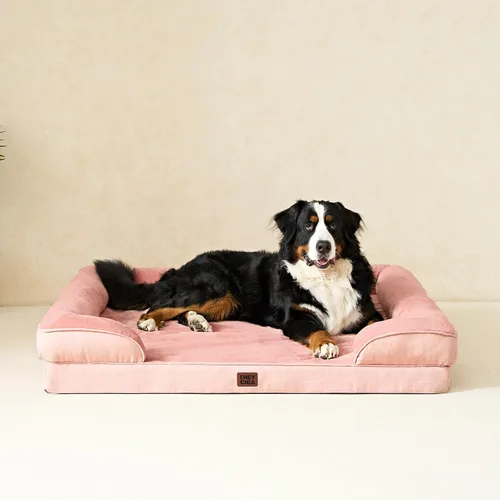 Miniatura 183 de EHEYCIGA – Cama ortopédica impermeable para perros pequeños, de espuma viscoelástica tipo caja de huevos, con bordes elevados y base antideslizante