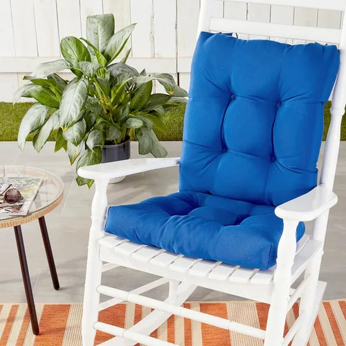 Miniatura 2 de Klear Vu Solarium - Juego de cojines para silla mecedora para interior y exterior Azul