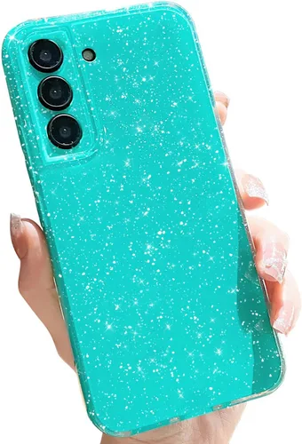 Miniatura 66 de MINSCOSE Compatible con Samsung Galaxy S22 Plus Case, Bonito Color Neón Brillante, con Purpurina Brillante Delgada Resistente a Golpes de Silicona