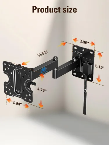 Miniatura 8 de Mounting Dream Soporte de TV RV con cerradura para la mayoría de pantalla plana de 10 a 26 pulgadas, soporte de montaje de TV RV para cámper