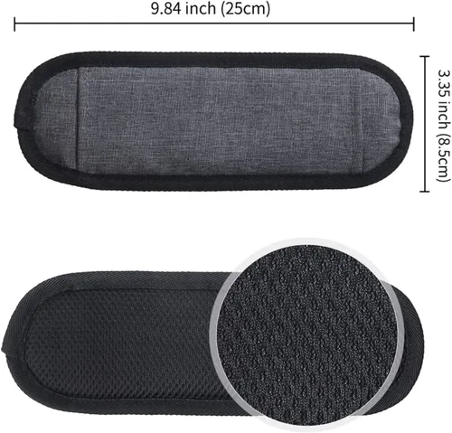 Miniatura 11 de JAKAGO Correa de hombro de repuesto de 61 pulgadas, correa acolchada larga para bolsa de lona, cinturón de hombro ajustable universal