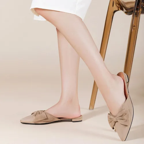 Miniatura 5 de Trary - Zapatos mocasines sin talón, con puntera puntiaguda y lazo para mujer