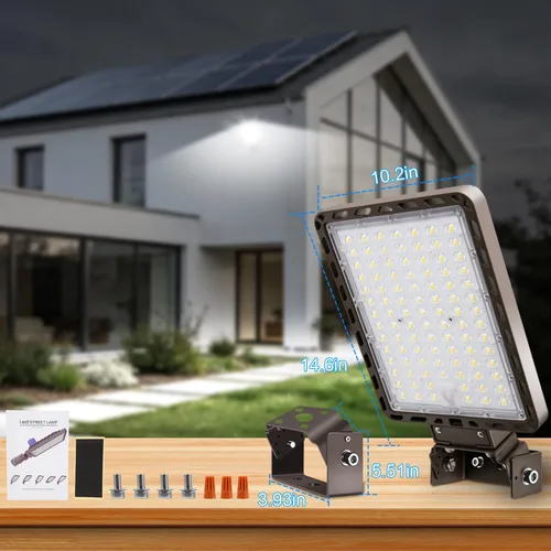 Miniatura 8 de 240 W LED estacionamiento luz muñón montaje atardecer a amanecer 5000K LED estacionamiento luces al aire libre área comercial seguridad IP65