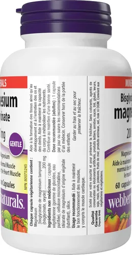 Miniatura 9 de Bisglicinato de Magnesio 200 mg Cápsulas