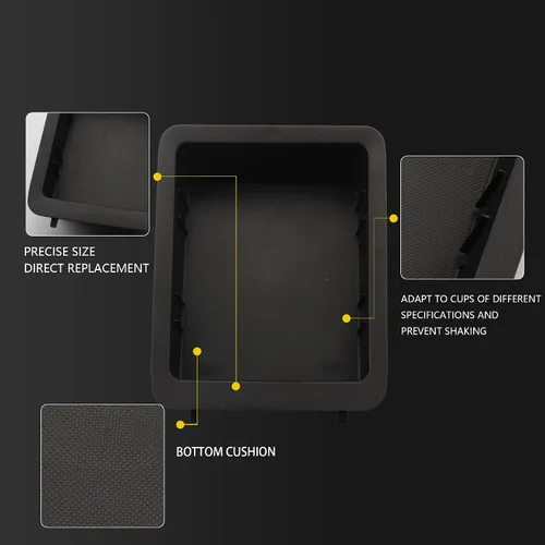 Miniatura 6 de Dasbecan - Portavasos para consola central delantera, reemplazo compatible con Chevrolet Avalanche 2007-2013 Silverado Suburban Tahoe GMC Sierra